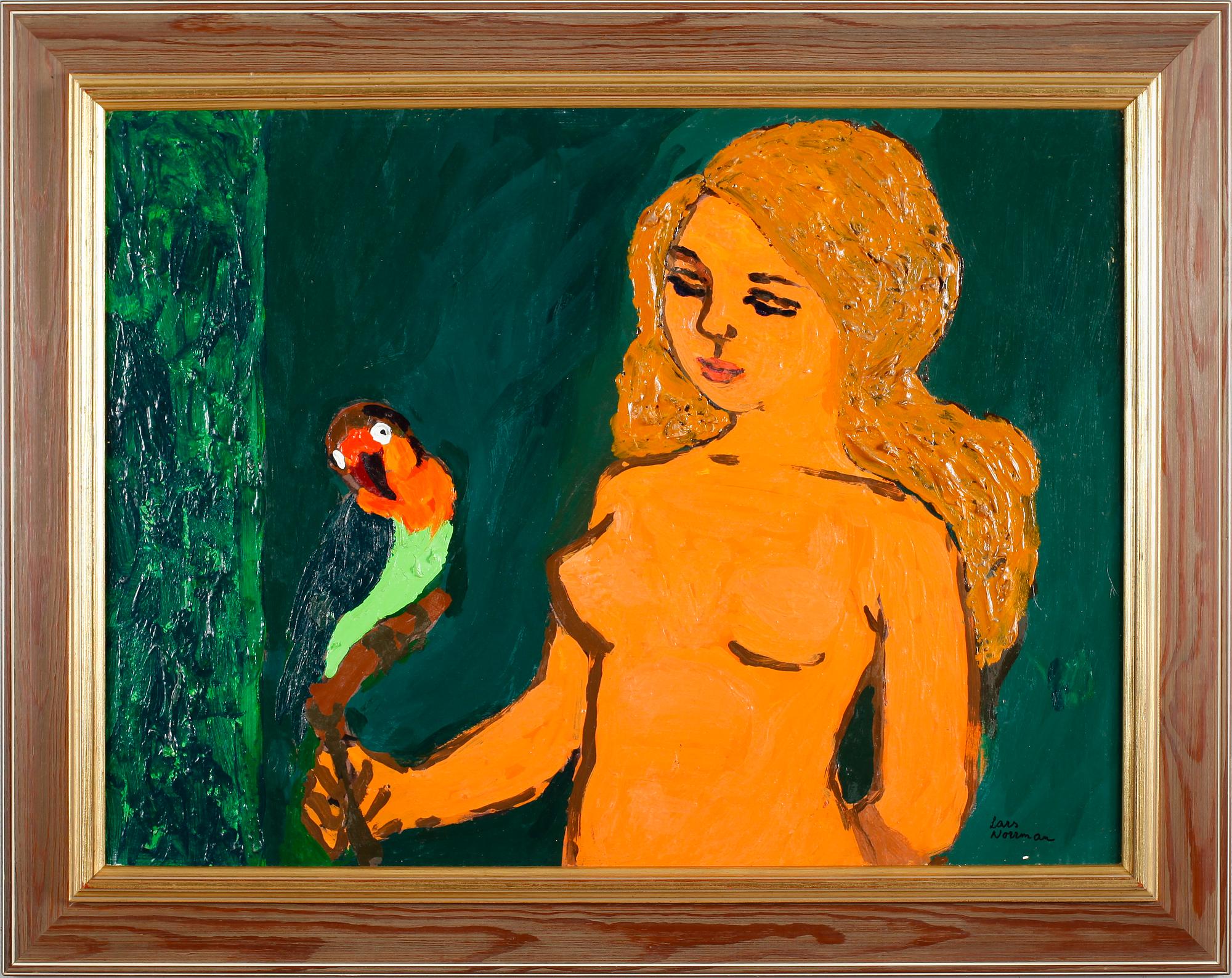 LARS NORRMAN, olja på pannå, signerad.