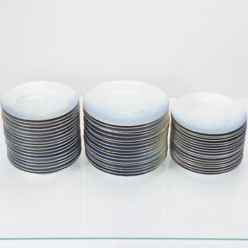 SERVIS, 109 delar, porslin, "Måsen" Bing & Gröndahl, Danmark, 1900-talets andra hälft.