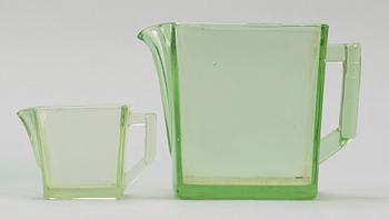 PARTI GLAS, 8 delar, bla. Orrefors.