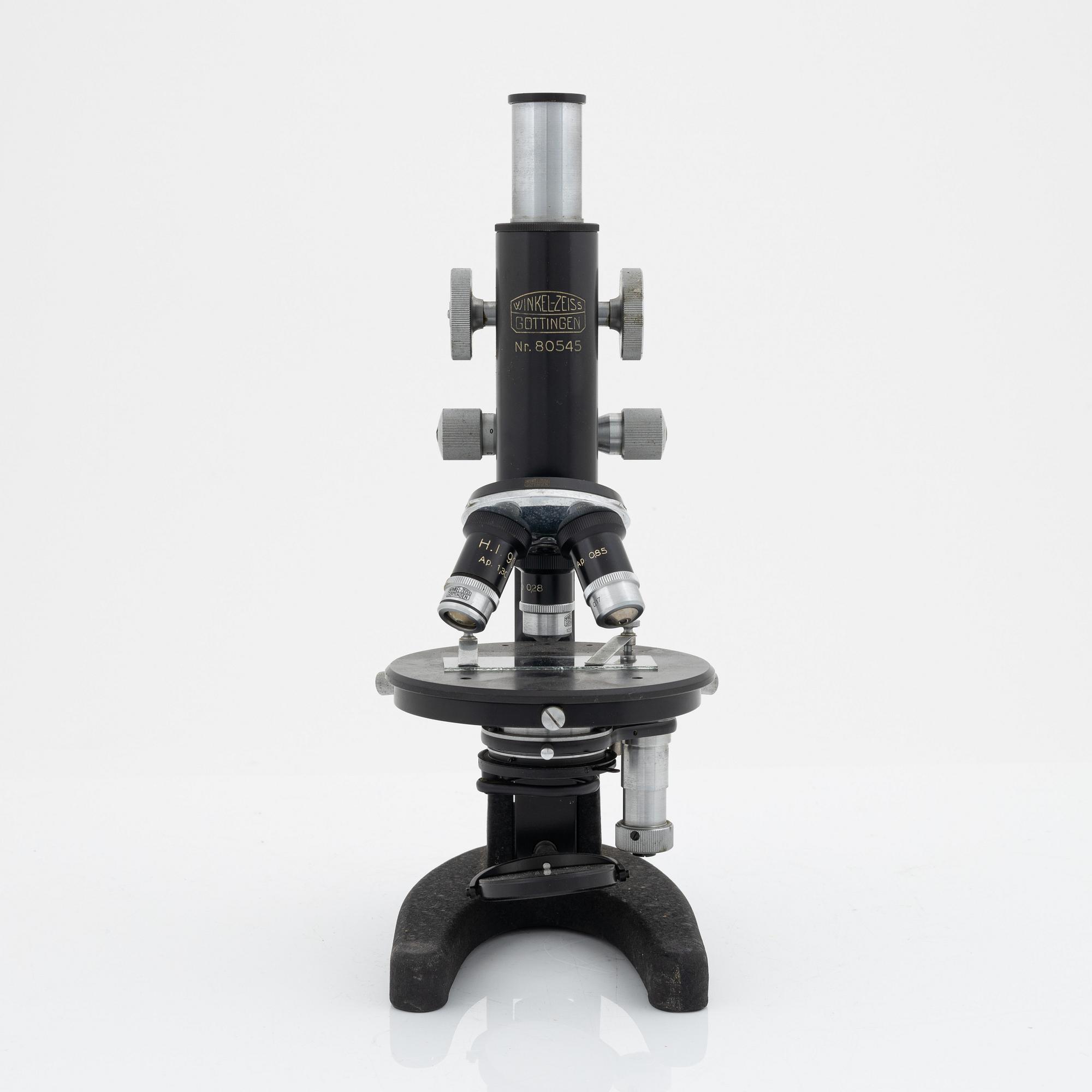 A Winkel-Zeiss microscope, mid 20th Century.