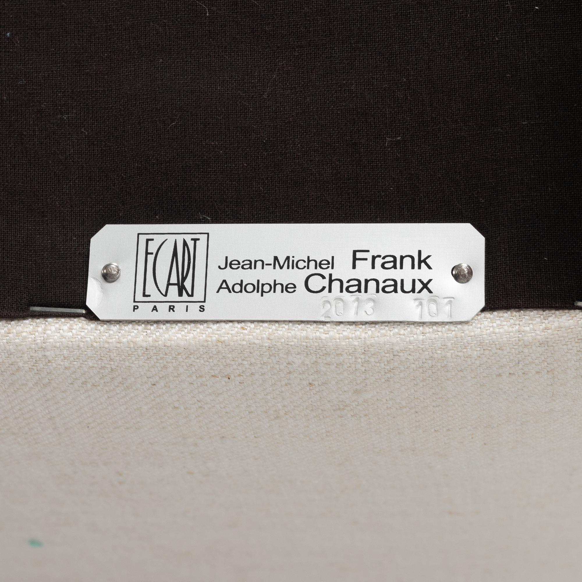 Jean-Michel Frank, fåtölj med fotpall, Adolphe Chanaux, Frankrike, 2013.