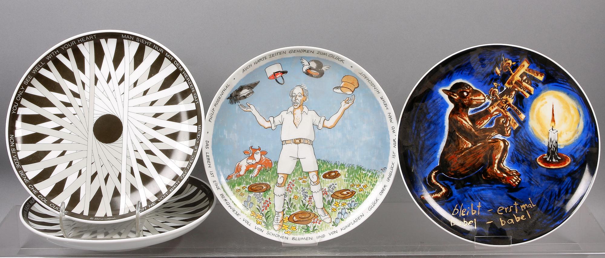 TALLRIKAR, 4 st, porslin, Rosenthal.