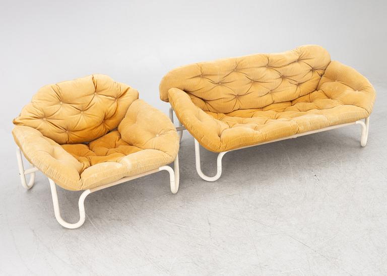 Soffgrupp, 2 delar, Swedform, Skillingaryd, 1970-tal.