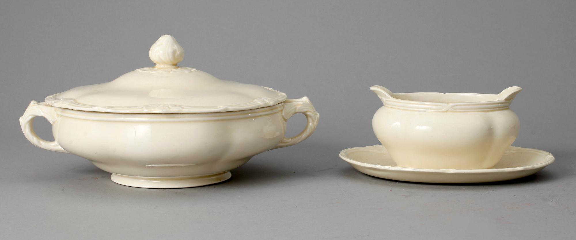 MATSERVIS, 100 delar, flintgods, England, 1900-talets början.