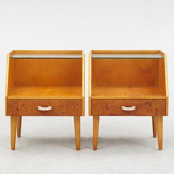 Sängbord, ett par, 1940-tal.