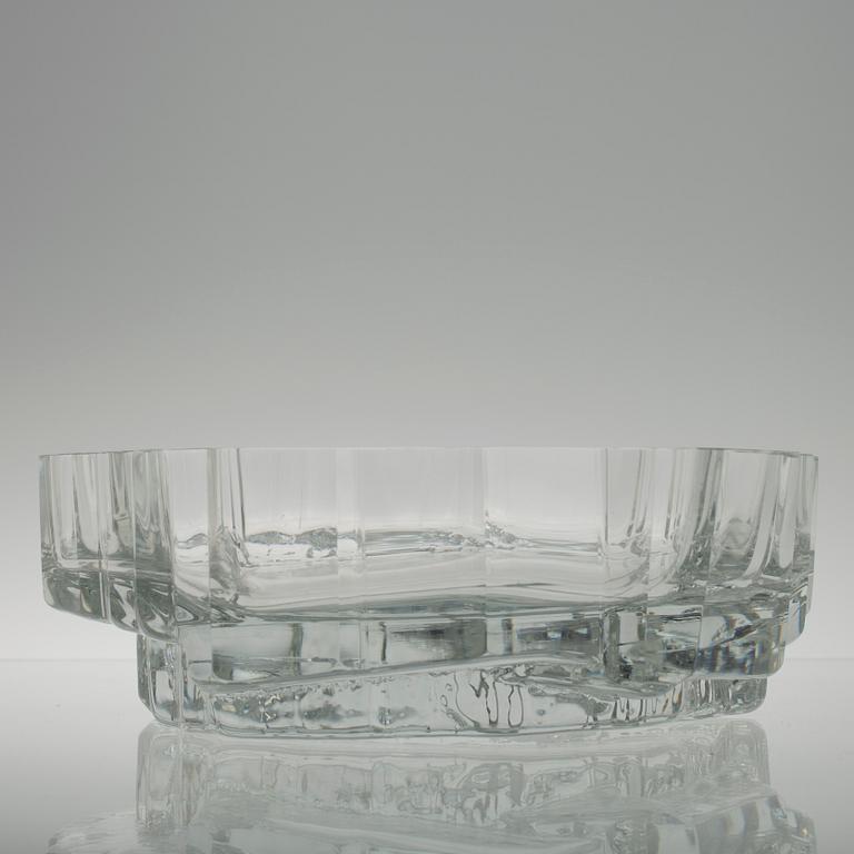 SKÅL, glas, "Lompolo" signerad  Tapio Wirkkala 3560. Modellen formgiven 1966, Iittala.