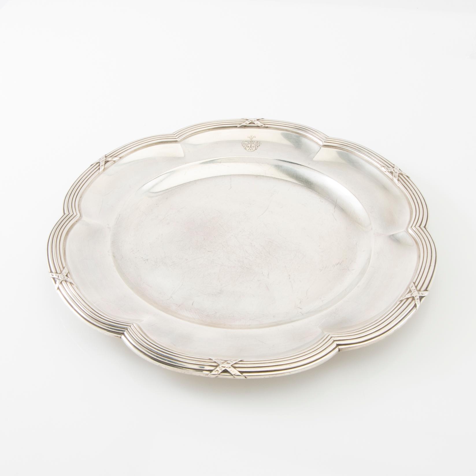 Fat 4 st silver omkring 1900.