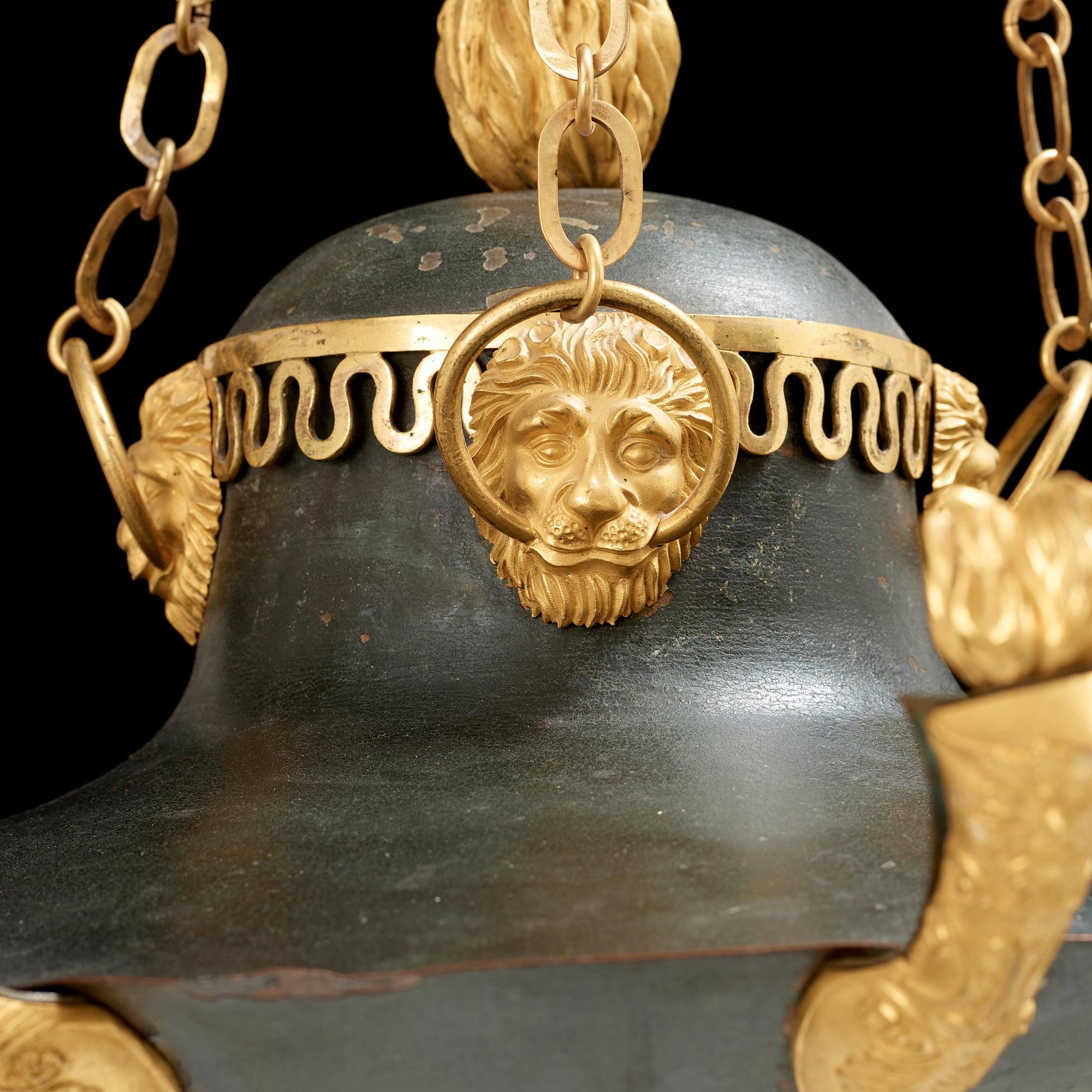 AMPEL, för åtta ljus, Empire, 1800-talets början.