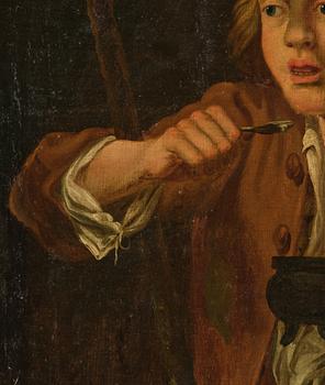 Okänd konstnär, möjligen England, tidigt 1800-tal, Ätande gosse.