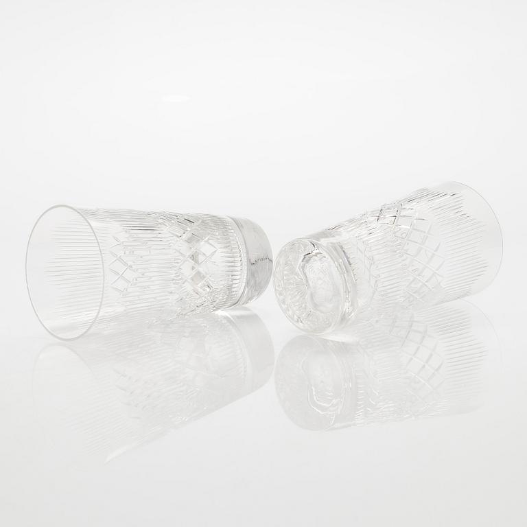 A set of ten 'Polar' drinking glasses, Nuutajärvi.