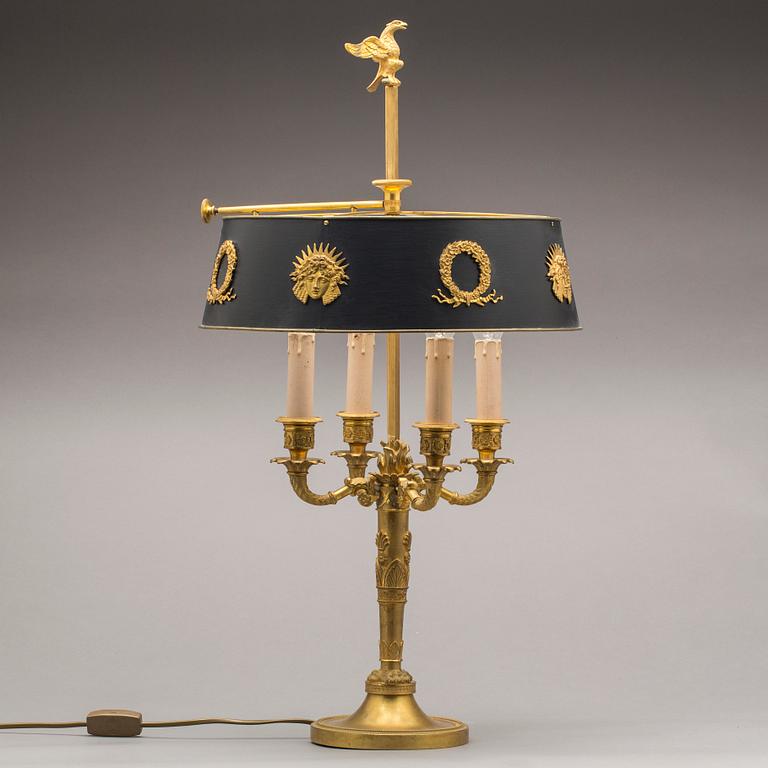 BORDSLAMPA, sk. Lampa à Bouillotte, empire-stil.