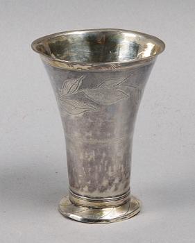 BÄGARE, silver. Elias Petter Modin, Sundsvall 1810.