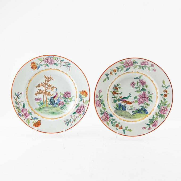 Plates 4+3 pcs China 20th century porcelain.