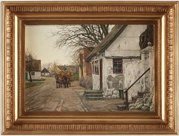 OLE RING,  Oil on canvas, signed.