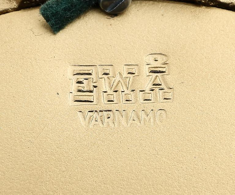 BORDSLAMPOR, 1 par, mässing, EWÅ, Värnamo, 1900-talets andra hälft.