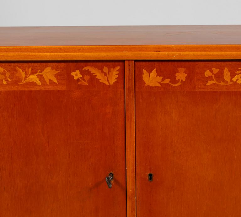 SKÄNK / SIDEBOARD, "Fjällblommor", Carl Malmsten, Meeths, formgiven 1942.