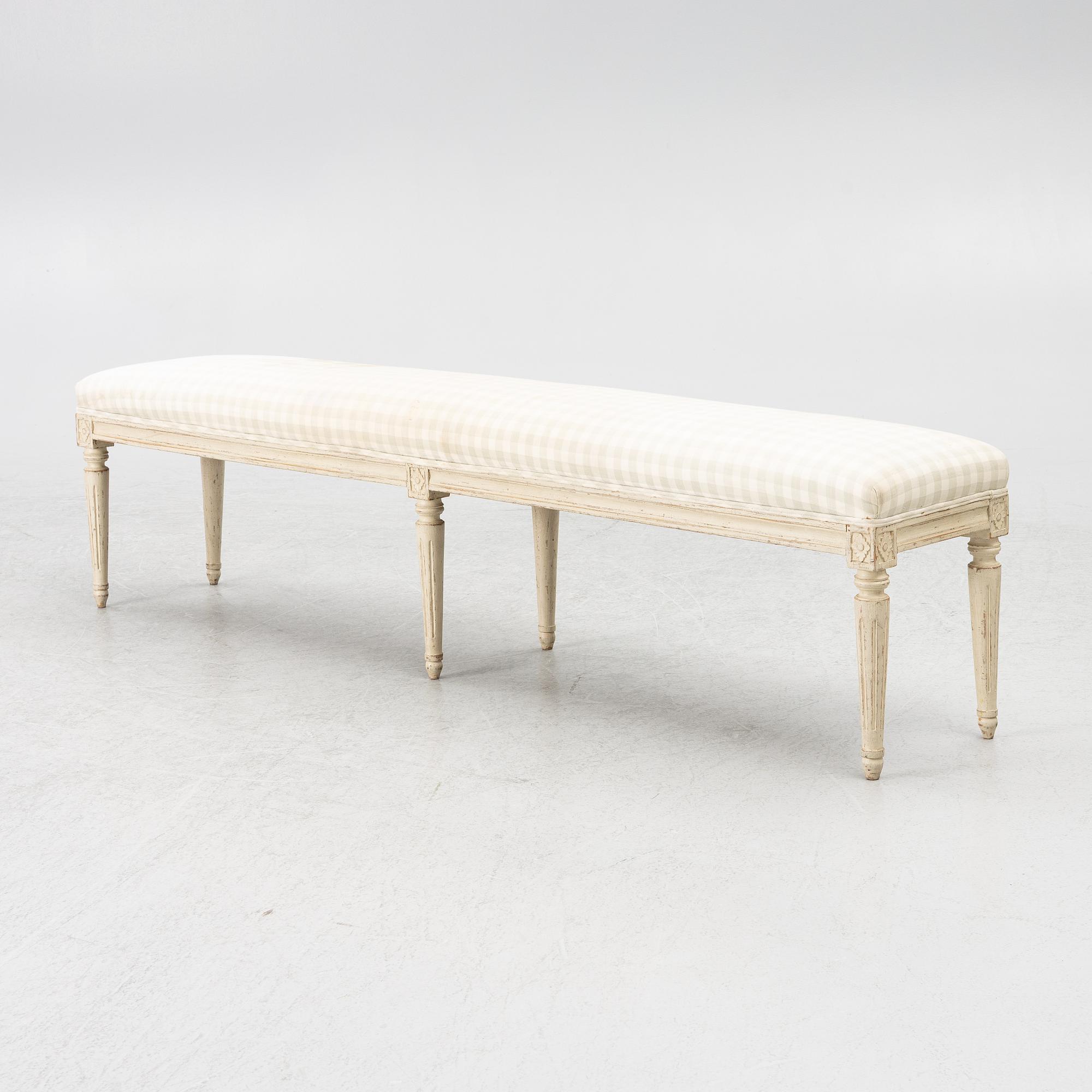 Bänk, Gustaviansk stil, 1900-tal.