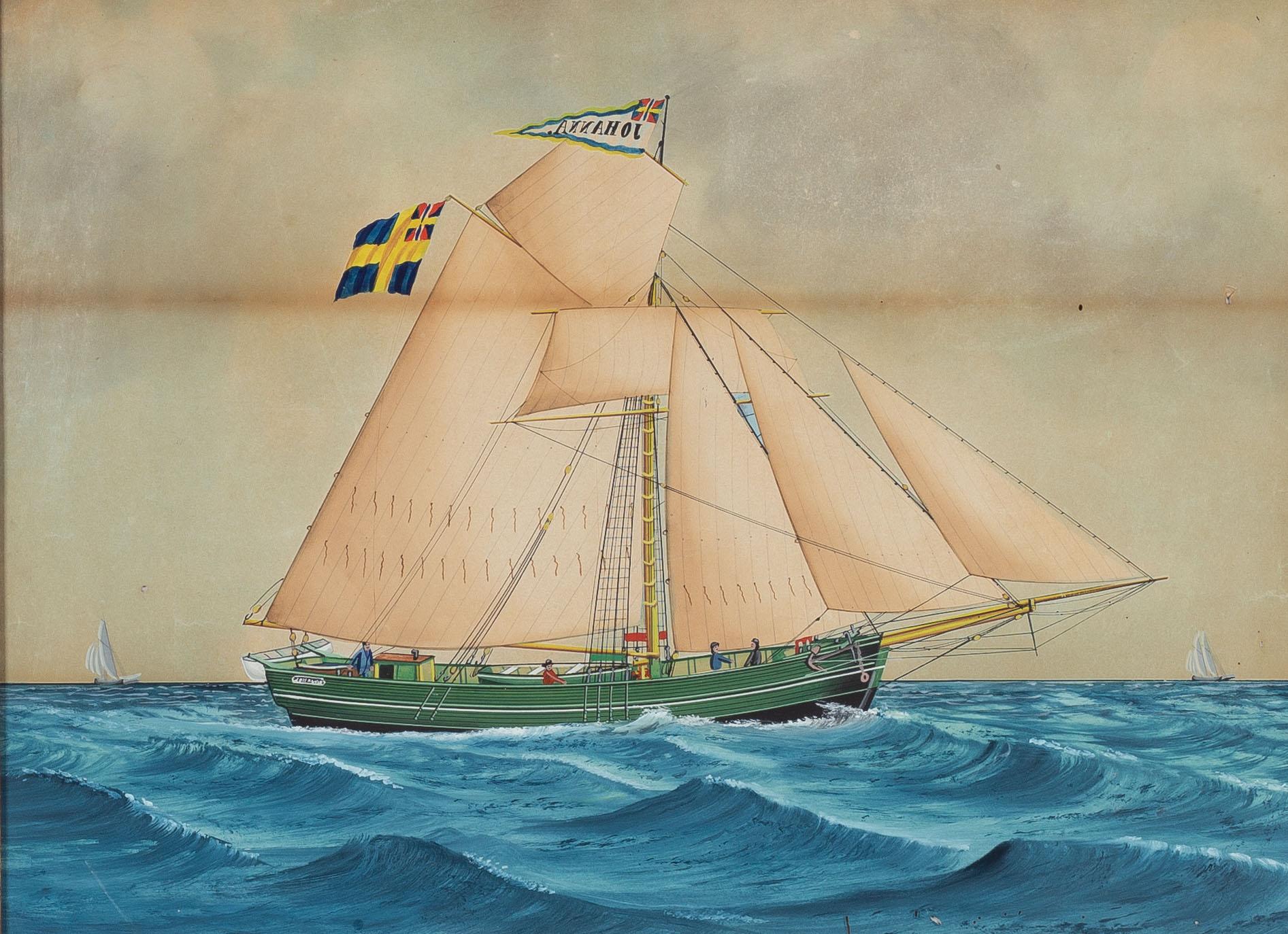 Lars Petter Sjöström, Jakten "Johanna" från Brantevik.