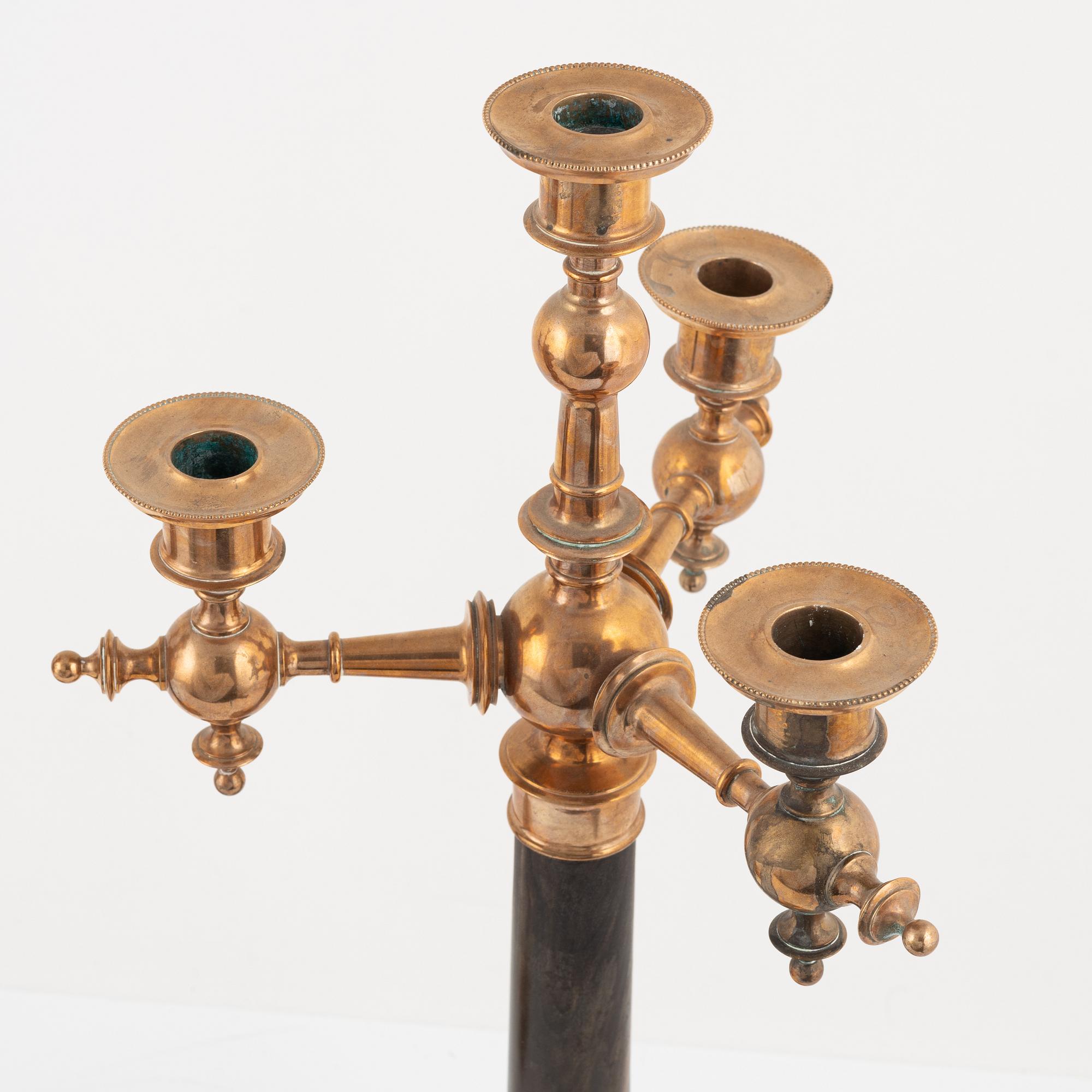 Kandelabrar, ett par, 1900-talets början.