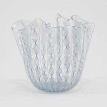 NÄSDUKSSKÅL, glas, sannolikt Murano, Italien, 1900-talet andra hälft.