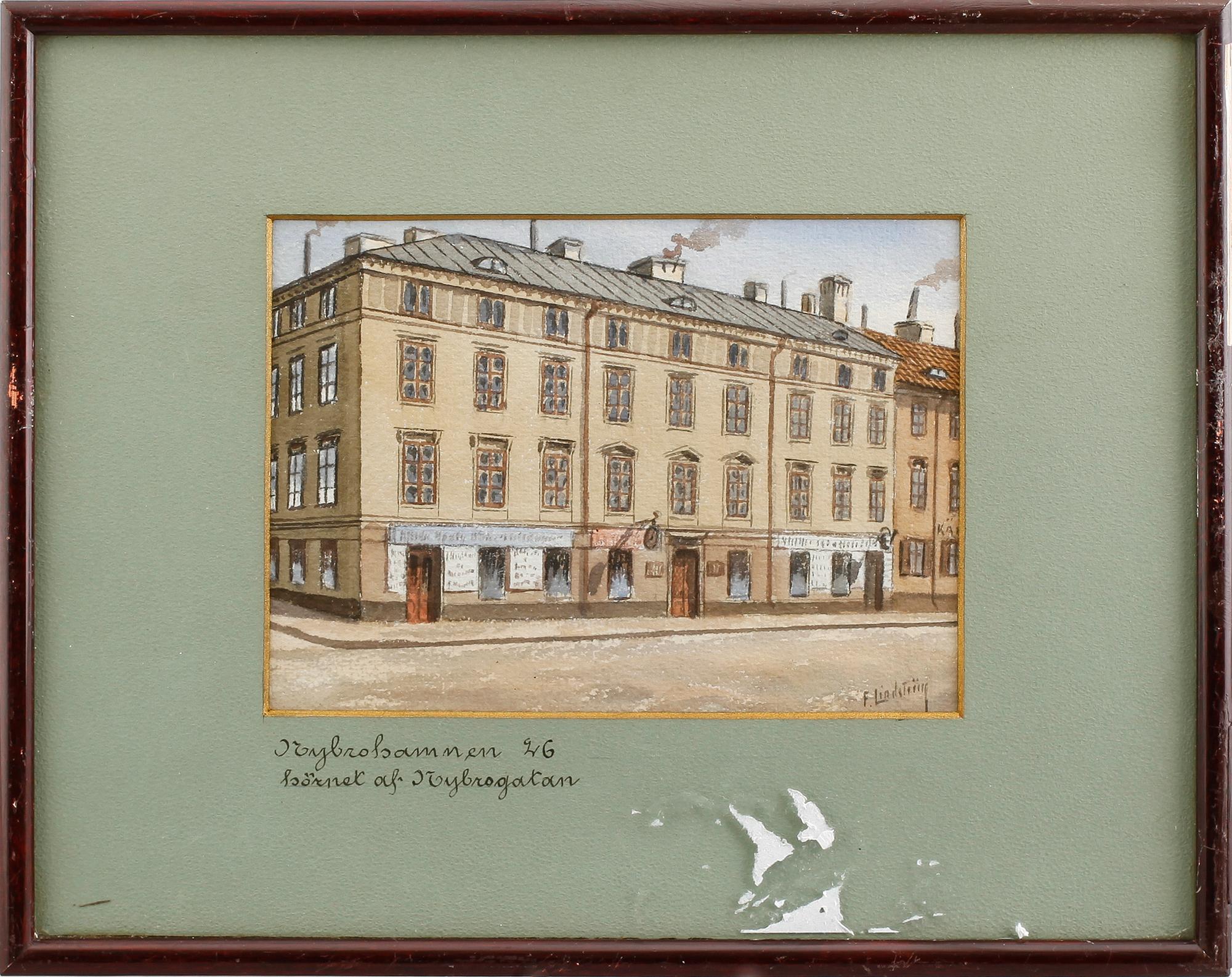 FRITZ LINDSTRÖM, 10 st, akvareller, signerade.