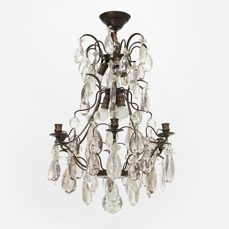 A Rococo-Style Chandelier, first half of the 20th century.