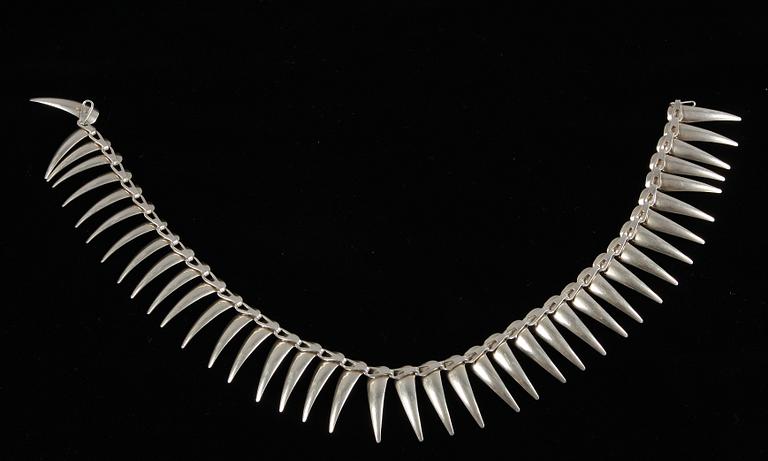 COLLIER, silver, Bengt Wettersjö för Atelier Borgila, 1950-tal.