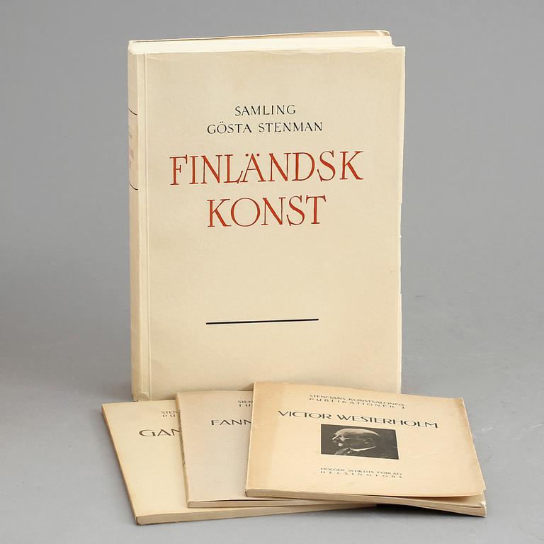 NILS-GUSTAV HAHL, Samling Gösta Stenman, Finländsk konst, numrerad 419/500, Helsingfors 1932.