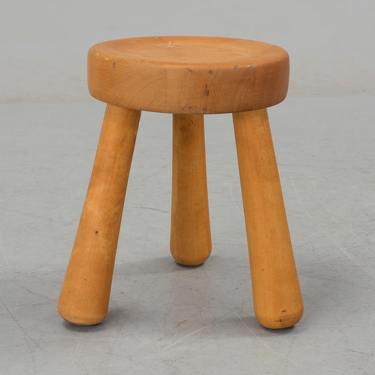 A birch stool by Ingvar Hildingsson.