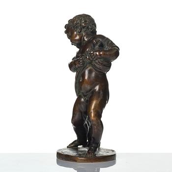 Claude Michel Clodion, after, "Putto with dogs", 19th century.