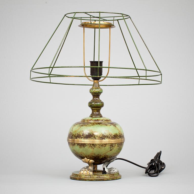 BORDSLAMPA, art-deco. 1900-talets första hälft.