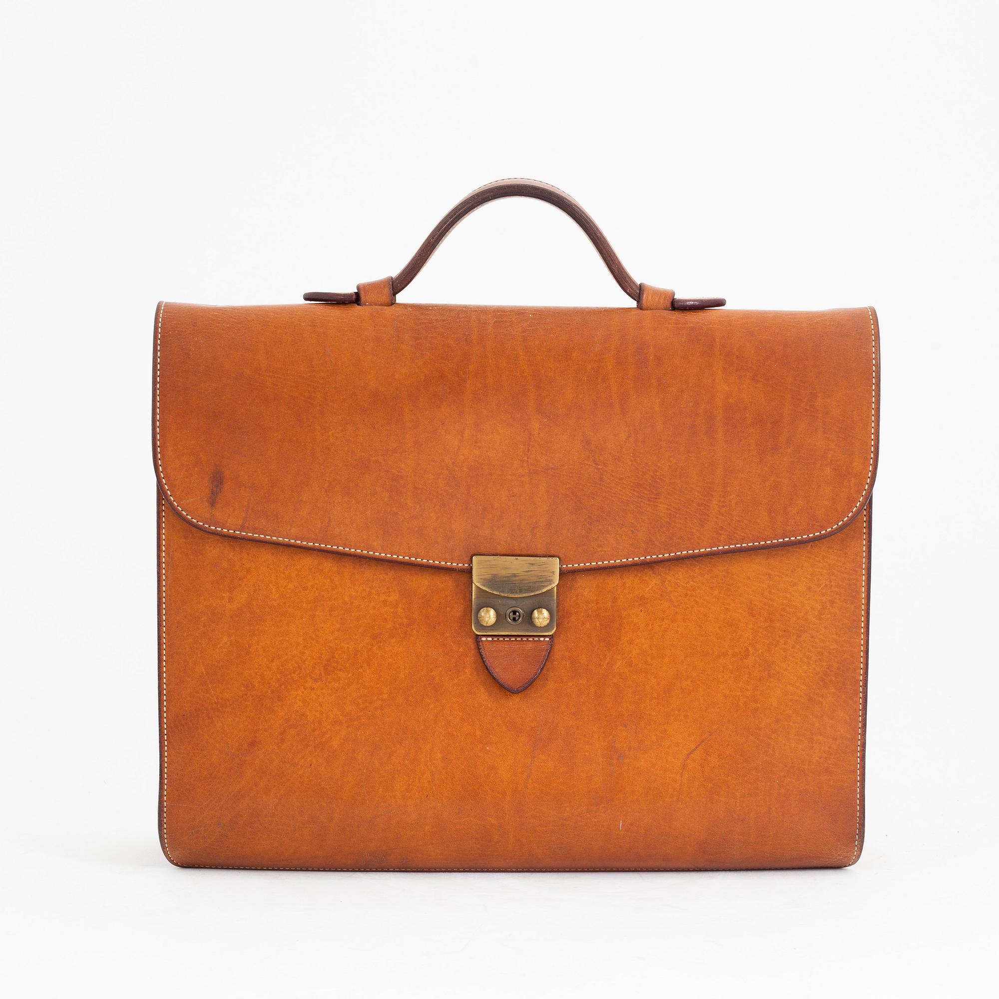 A leather 'Business' briefcase, Böle Tannery, numbered NO. 309 (of 360).