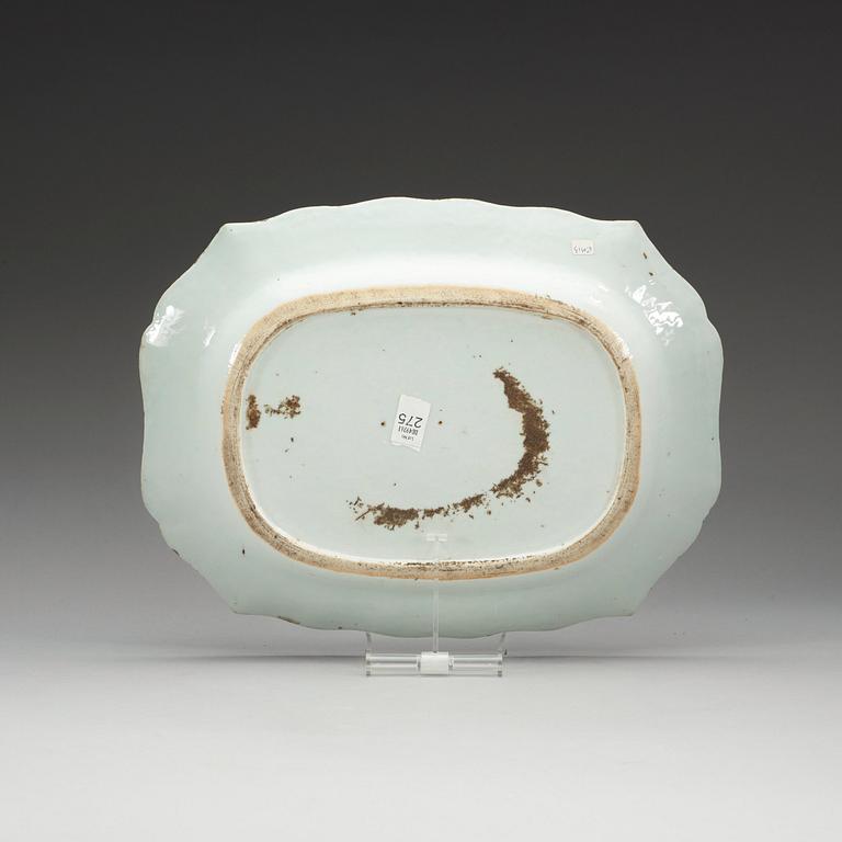 STEKFAT, kompaniporslin. Qing dynastin, Qianlong (1736-95).
