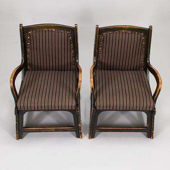 A pair of Finnish armchairs around 1900.