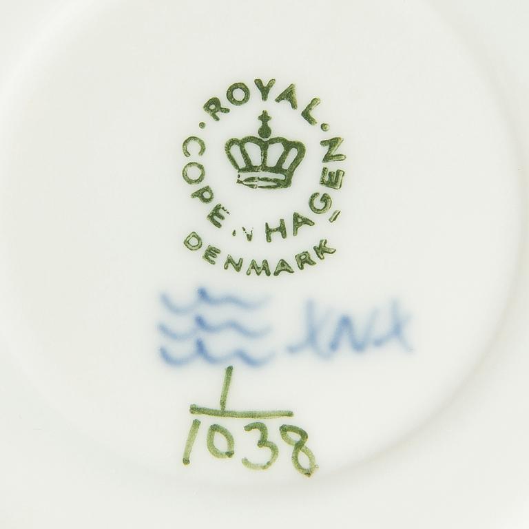 Servis 31 dlr Musselmalet hel och halvblonde Royal Copenhagen 1970-80-tal porslin.