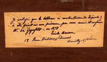 WILHELM VON GEGERFELT, olja på pannå.