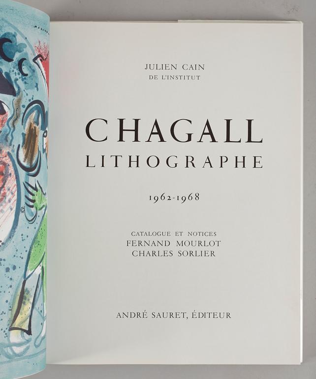 BOK, Chagall, litographe 1962-1968, III", Mourlot och Sorlier,  Sauret 1969.
