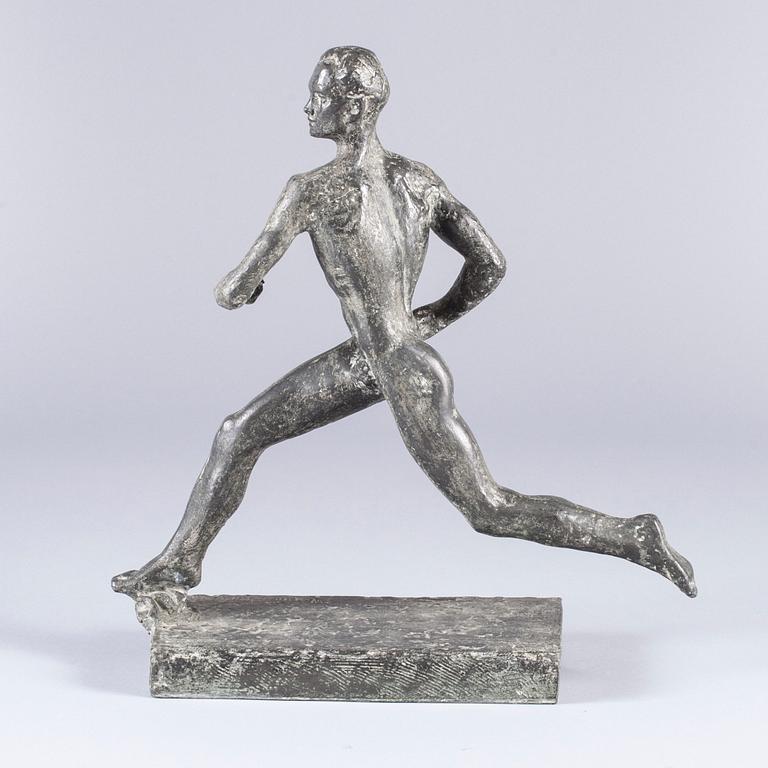 PATSAS, "Paavo Nurmi", patinerad metall. 1950-tal.