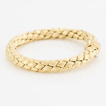 Chimento, bracelet, 18K gold, stretch, Vicenza, Italy.