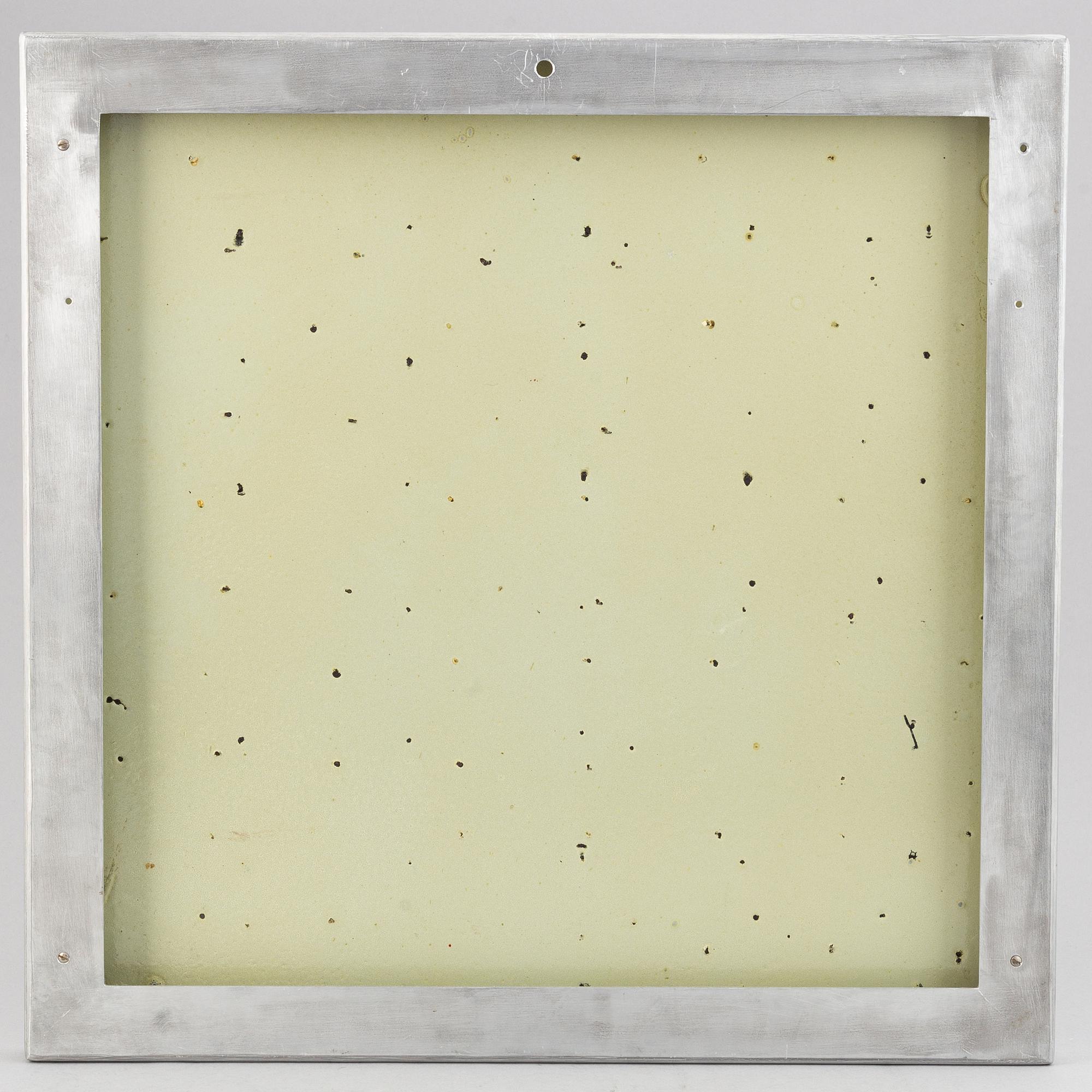 Stig Lindberg, väggrelief i emaljerad plåt, Gustavsberg, 1960-tal.