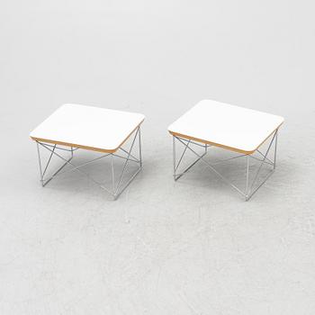 Charles & Ray Eames, sängbord, ett par, "LTR Occasional Table", Vitra Design Museum, omkring 2000.