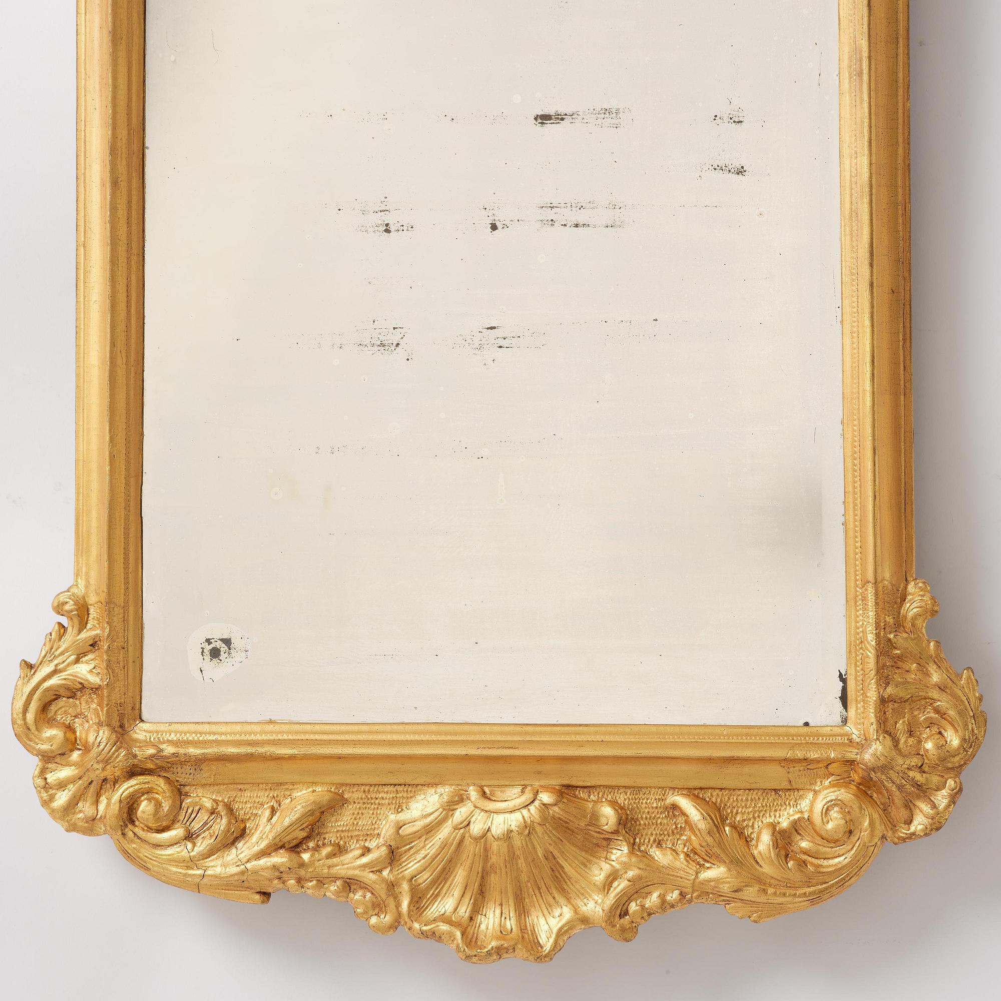 Spegel, Stockholmsarbete, 1700-talets senare del, Rokoko.