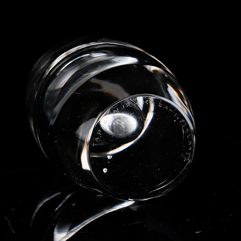 Tapio Wirkkala, glass vase, "Tokio", signed and dated -57.