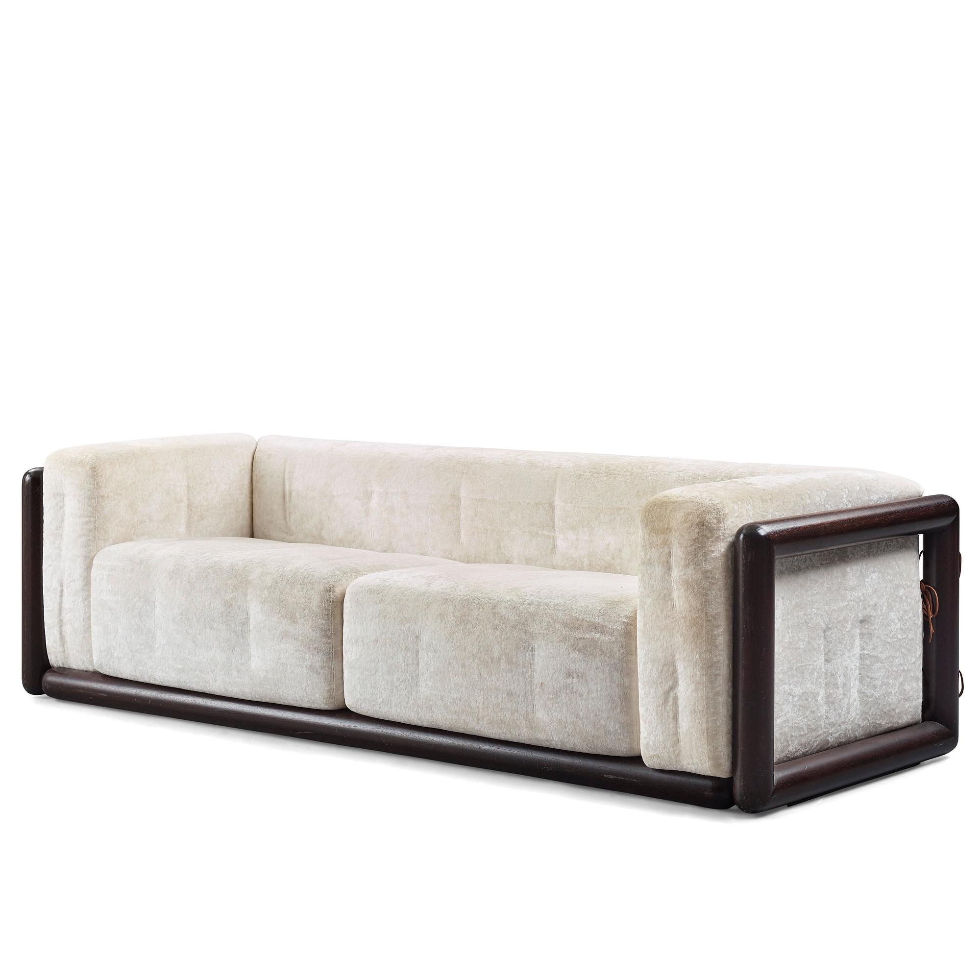 Carlo Scarpa, a 'Cornaro' sofa, Gavina, Italy, 1970s.