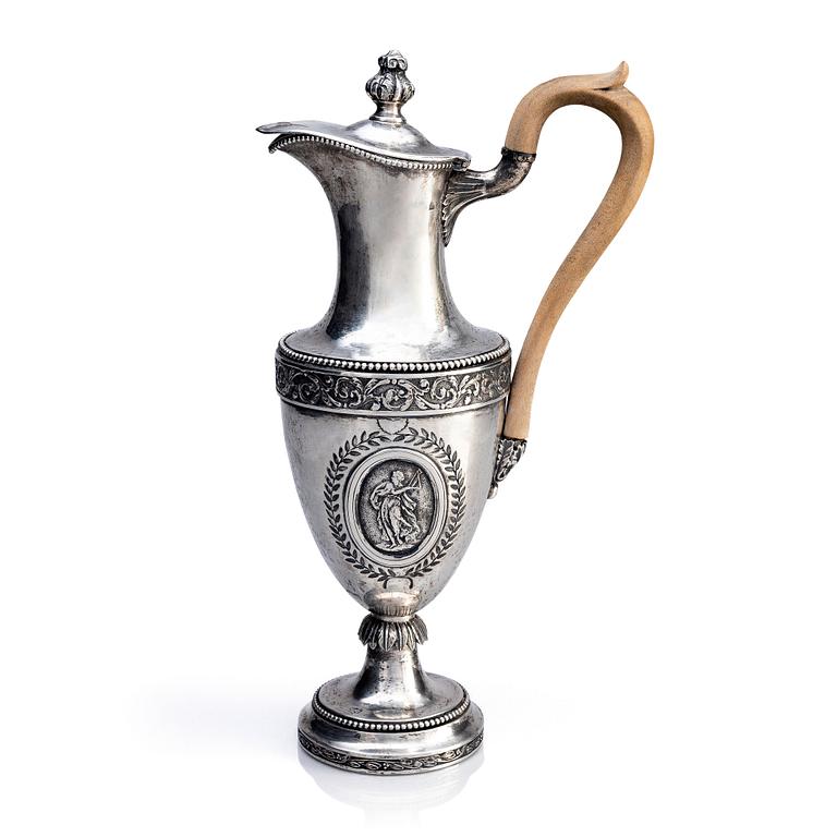 An Austrian silver Wine decanter, unidentified maker's mark, Vienne 1794.