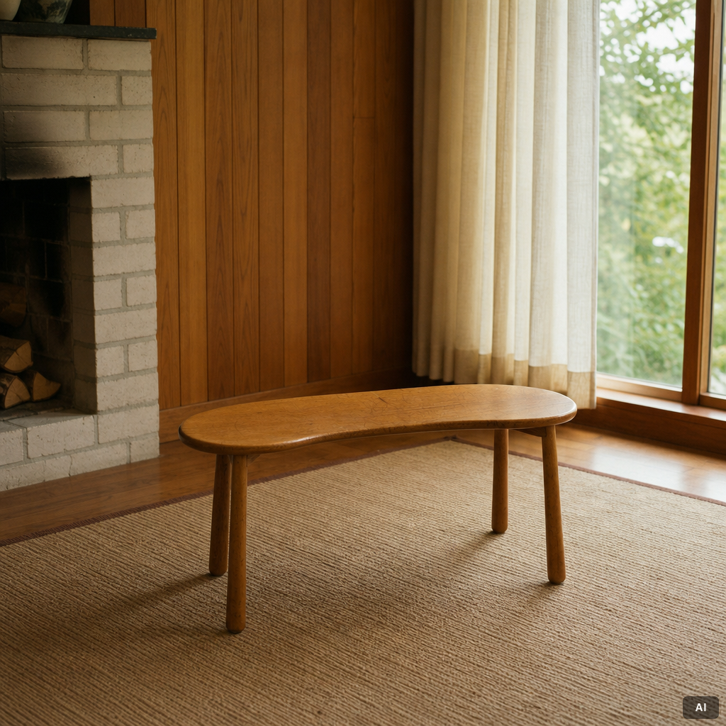Josef Frank, stool model B1034, "The Milk Stool", Svenskt Tenn, after 1985.