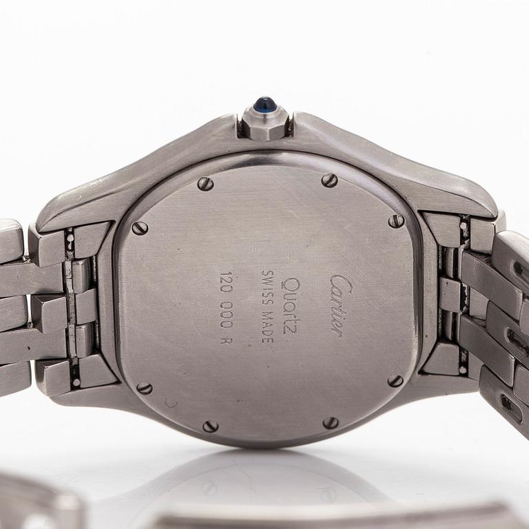 Cartier, Cougar, rannekello, 33 mm.
