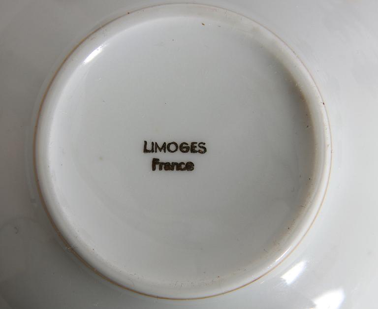 ESPRESSOSERVIS, 12 delar, porslin, Limoges.
