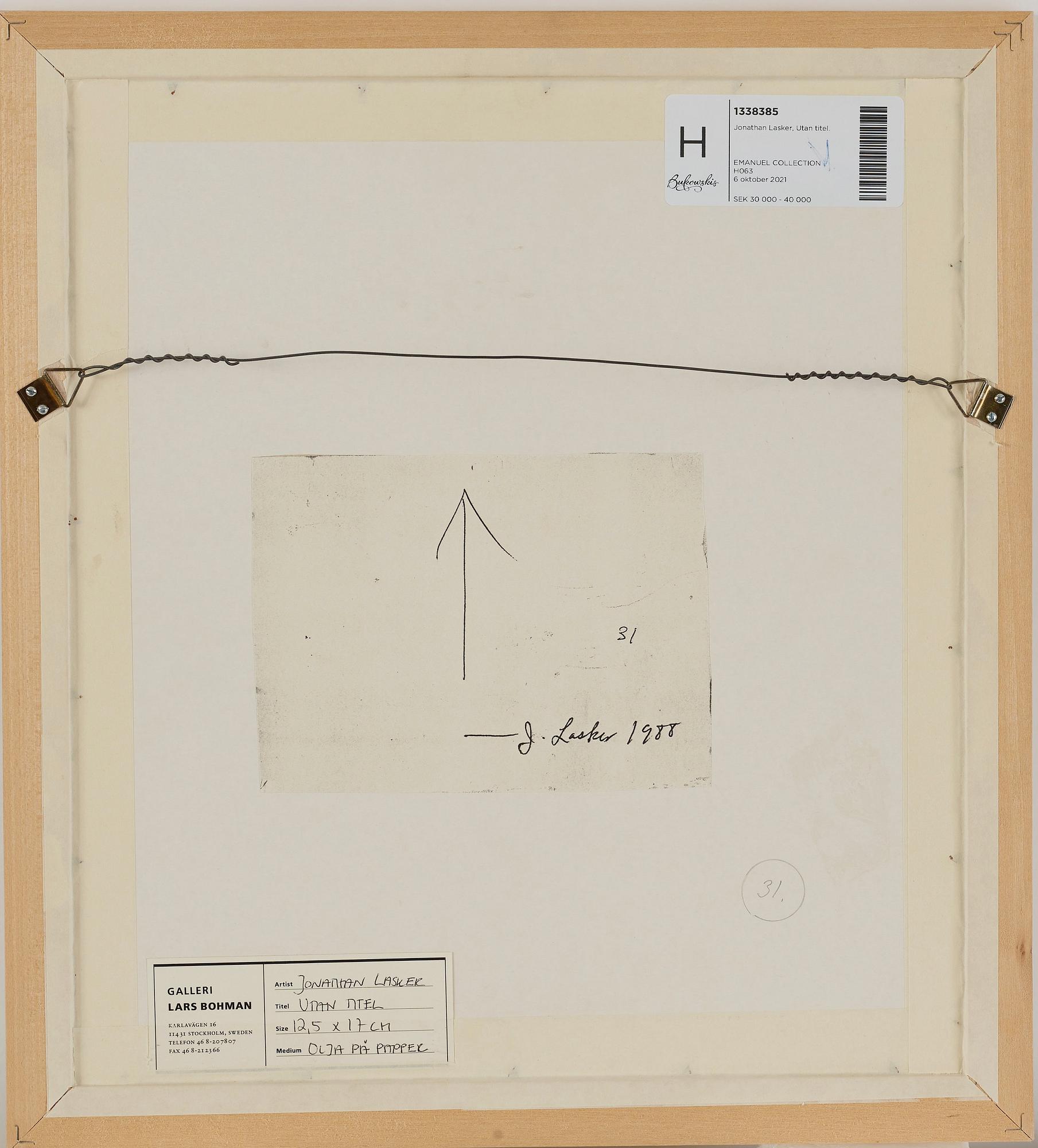 Jonathan Lasker, Untitled.