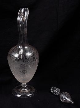 KARAFF, glas, möjligen Böhmen, 1800-tal.